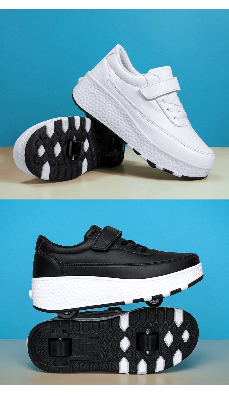 Fashion Flashing Roller Skates Shoes High Quality Roller Skates Boys and Girls Size 27-43 Wheel Sneakers