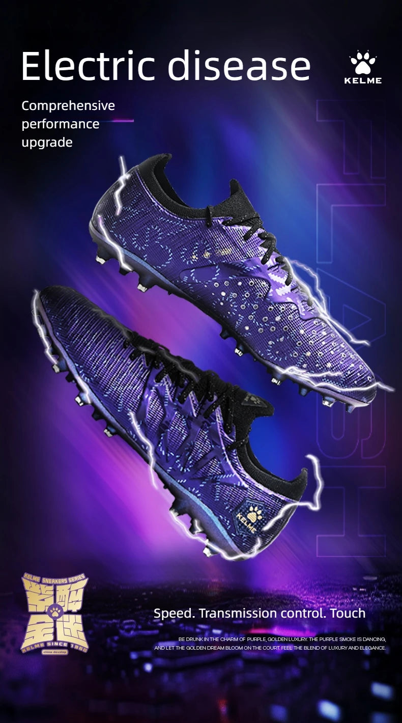 KELME Zapatos de fútbol para adultos. Botas de fútbol para hombre Blast 3.0 con tacos cortos. Zapatillas deportivas MG Professional para partido y entrenamiento. Transpirables.