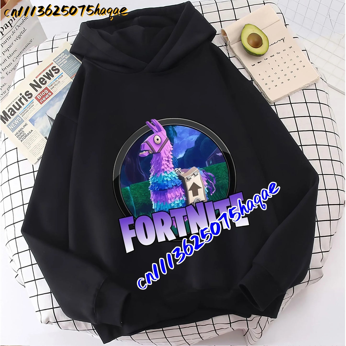 FORTNITED Children Long-sleeved Girls Boy Streetwear Boys Baby Hoodies Pullover Sweatshirt  Anime Fashion Kid Clothing Tops Gift