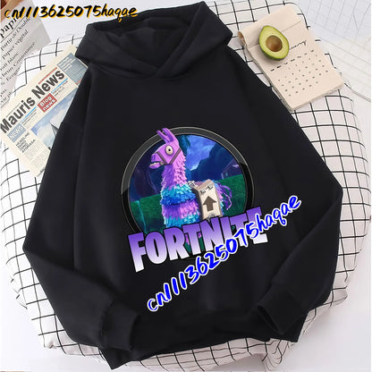 FORTNITED Children Long-sleeved Girls Boy Streetwear Boys Baby Hoodies Pullover Sweatshirt  Anime Fashion Kid Clothing Tops Gift