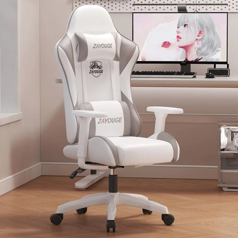 AOLIVIYA Gaming Reclining Office Chair Home Computer Rotating Lifting Backrest Internet Cafe E Sports Game Seat With Footrest