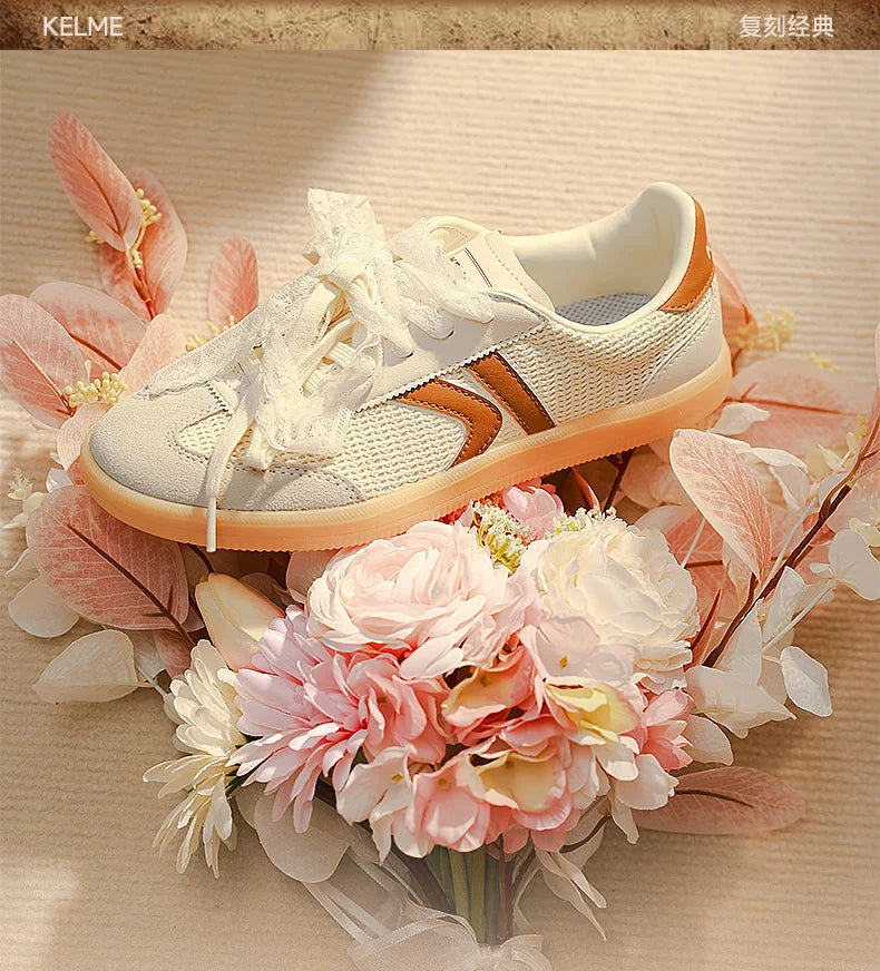 Kelme férfi német edzőcipő, hálós, lélegző, T-head cipő; női alkalmi, sokoldalú, alacsony szárú deszkás cipő