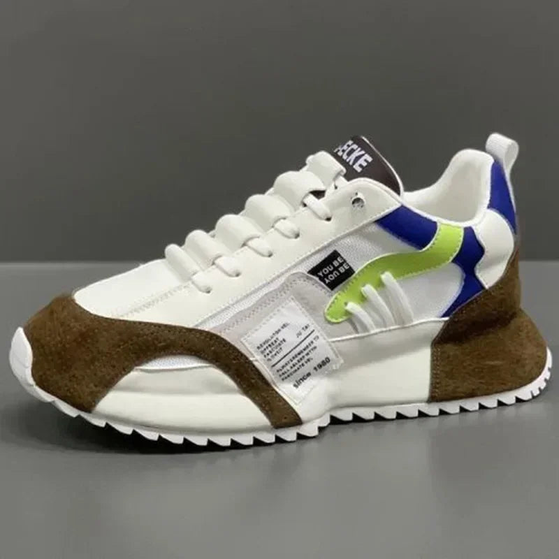 Luksus sneakers til mænd, sportssko, mokkasiner, chunky sneakers til mænd, afslappede sneakers, komfortable, åndbare, trendy designede sko med personlighed