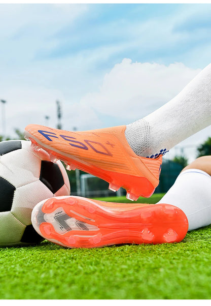Moški nogometni čevlji za travo s špicami za futsal, udobni čevlji za umetno travo, športni ultralahki FG čevlji, protizdrsni čevlji za notranjo uporabo za odrasle