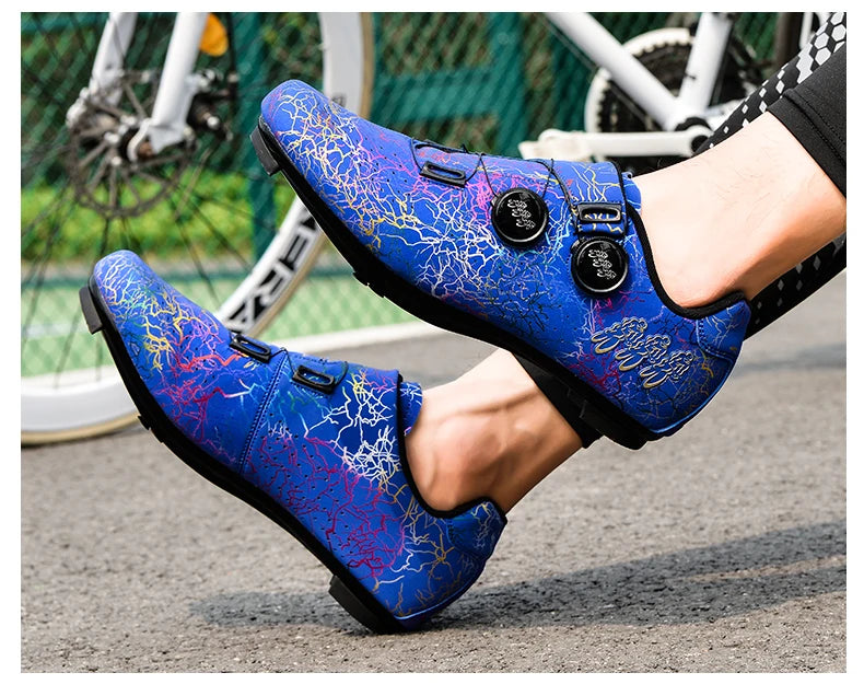 2025 Cycling Sports Shoes MTB and Cleats Men's Sports Speed Cycling Shoes Women's Mountain Racing Flat SPD Road Cycling Shoes