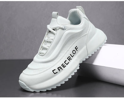 Merkbescherming: nieuwe lichtgewicht, antislip, ademende, slijtvaste hardloop- en sportschoenen voor heren, veelzijdig en geschikt voor vrijetijdsgebruik