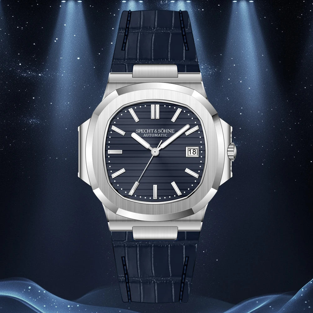 2025 Specht&Sohne New Hot Selling Men's Automatic Mechanical Watch Sapphire Crystal Stainless Steel Sports Watch Waterproof 50M