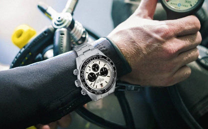 Tactical Frog Quartz Watch VS75 Solar Chronograph Sapphire 200m Waterproof Luxury Watch Luminous Quartz Movement 41mm Mens Watch
