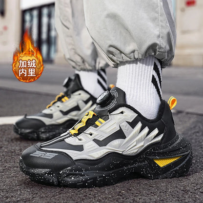 Herrenstiefel Neue Winterschuhe Warme Herrenschuhe Wasserdicht Rutschfest Plüsch-Sneaker Herren-Tennisschuhe Stiefel Herren-Sneaker Winter