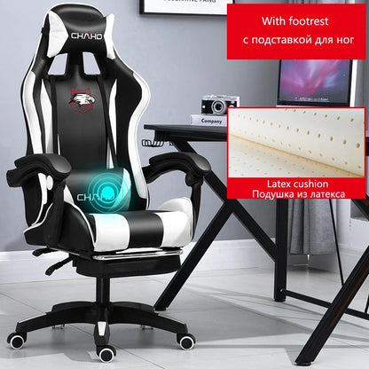Joylive WCG High-quality Leather Computer Gaming Chair Cafe Racing Chair for Office and Game Room