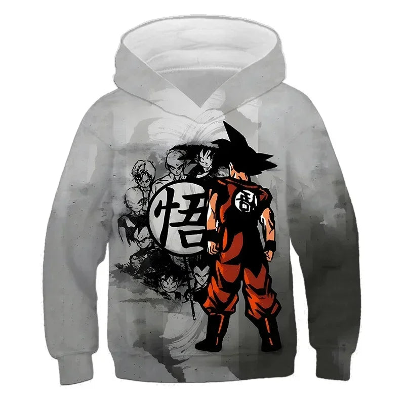 2025 Autumn Cool Dragon Ball Z Kids Boys Sweatshirts Children Casual Boy Hoodies Pullover Anime Dragon Ball Hoodie Hooded Coats, Produit gaming premium Fraquane, produits de luxe, nouvelle génération, équipement gamer