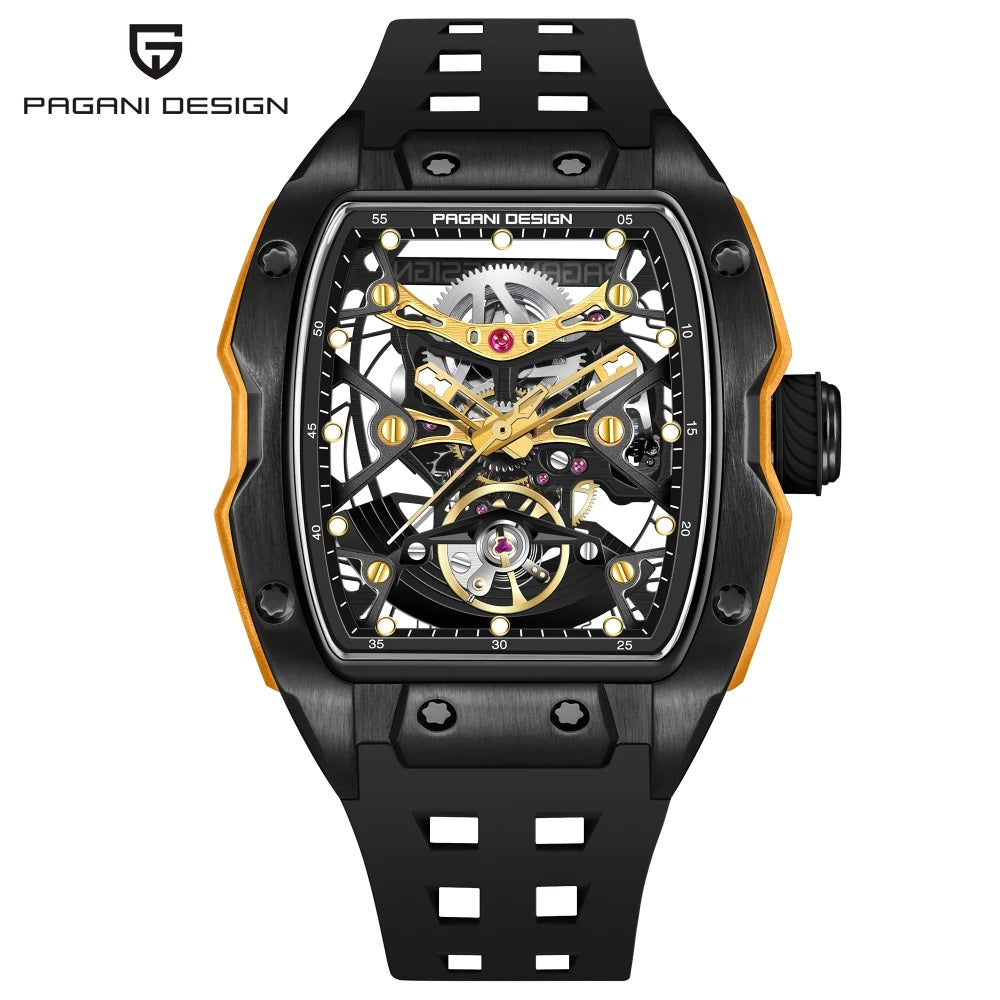 PAGANI DESIGN 2026 42MM New Alien Hollow Back Transparent Movement Luxury Men Watch Sapphire Glass Automatic Men Watches For Men