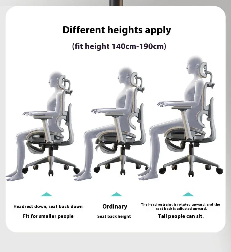 OEING High Back Ergonomic Office Chair with 3D Headrest, Adjustable Lumbar Support, 3D Armrests, Reclining Computer Gaming Chair