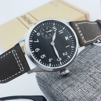 Corgeut Luxury Sapphire Glass 42 Mm Dial St3600 Or St3601 Hand-Wound Movement 316L Steel Case Men's Watch 30 M Water Resistant