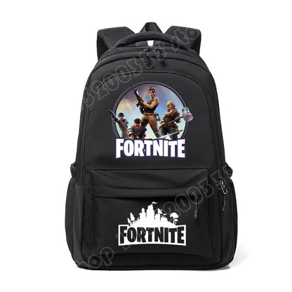 Fortnites Kids Backpack Portable Large Capacity Student Schoolbag Cartoon Printed Shoulder Bag School Supplies for Boys Gift