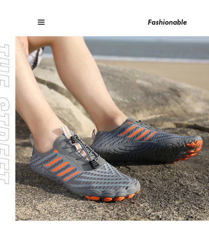 Uomo Donna Scarpe da acqua Scarpe acquatiche Scarpe drenanti Sport da spiaggia Sandali da nuoto Asciugatura rapida Canottaggio A piedi nudi Immersioni Pesca Surf Sneakers
