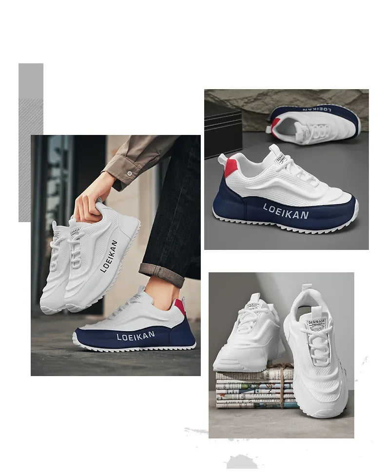 Pantofi de alergare și plimbare pentru bărbați, pantofi casual ușori de tenis, adidași sportivi, adidași respirabili, mărime mare 47