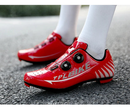 New Men’s and Women’s Bicycle Shoes Outdoor Cycling Shoes with Three Functional Soles Professional Training Shoes