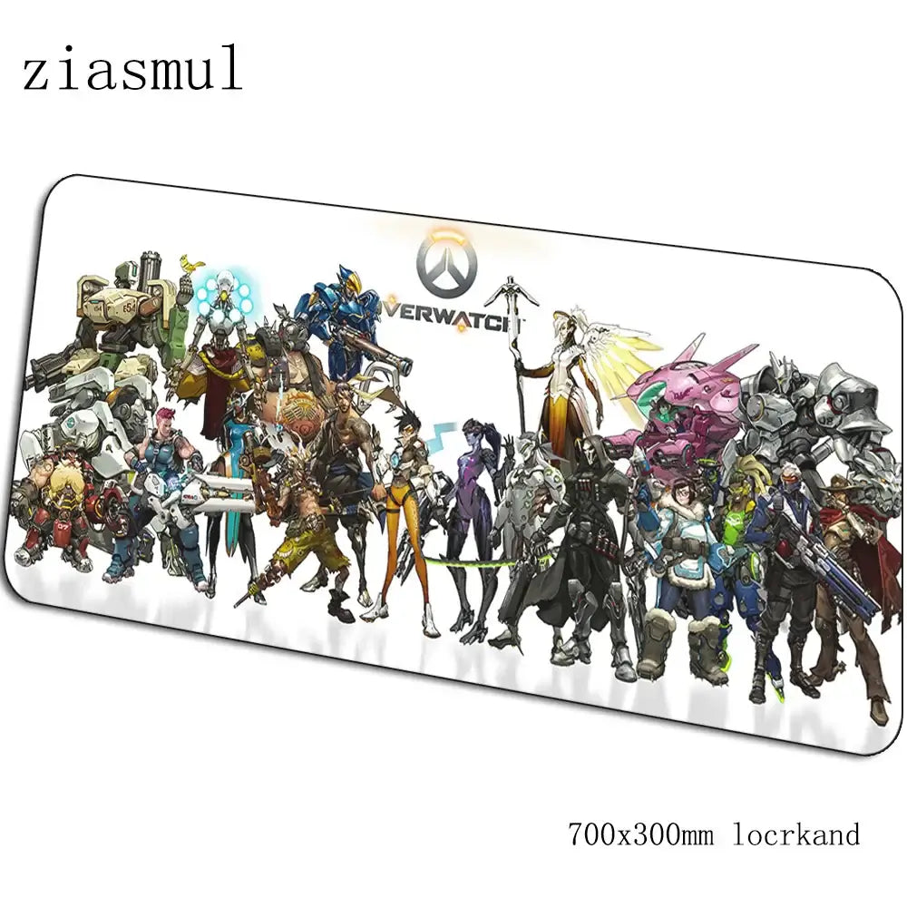 overwatch mouse pad Covoraș de mouse cu desene animate pentru computer 700x300x3mm covoraș de mouse pentru jocuri mare Indie Pop padmouse tastatură jocuri PC gamer birou