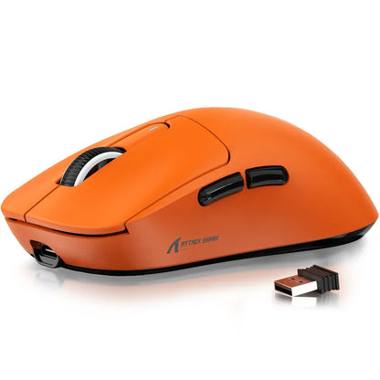 Ratón gaming inalámbrico ATTACK SHARK X3 PixArt PAW3395 49g SUPERLIGHT, BT/2.4G inalámbrico/con cable, 6 DPI ajustables hasta 26000