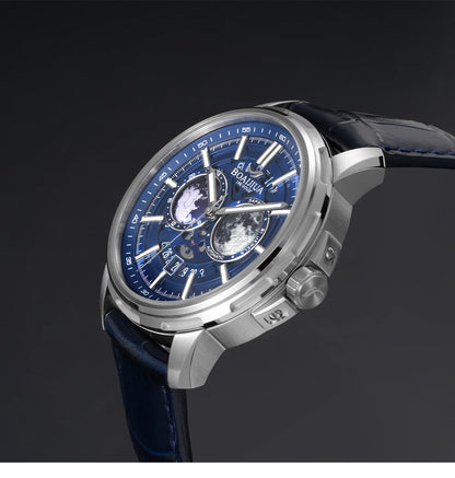 BORIAGE(BOAIJIUA) vollautomatische mechanische Herrenuhr mit Originaldesign, wasserdichte leuchtende mechanische Armbanduhr