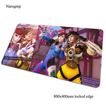 overwatch padmouse 80x40cm mousepad pentru jocuri cadou de Halloween mousepad mare pentru gamer birou de computer covoraș mare mousepad pentru laptop pc