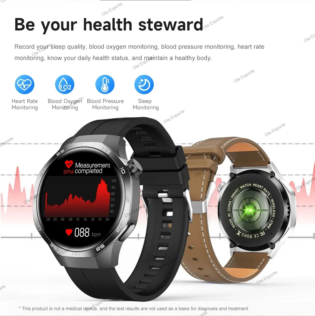 2025 GPS Smartwatch for Men  HD AMOLED Display, Bluetooth Calling, Heart Rate Monitor, GPS Motion Tracking & Waterproof Design