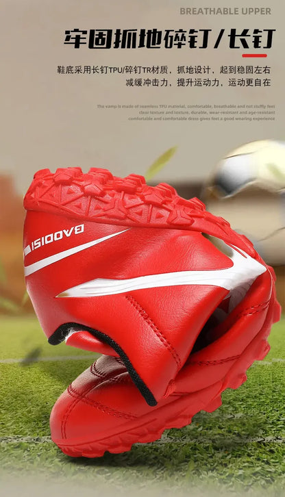 Scarpe da calcio con pulsanti principali e tacchetti lunghi spezzati - Scarpe da calcio per sport all'aperto