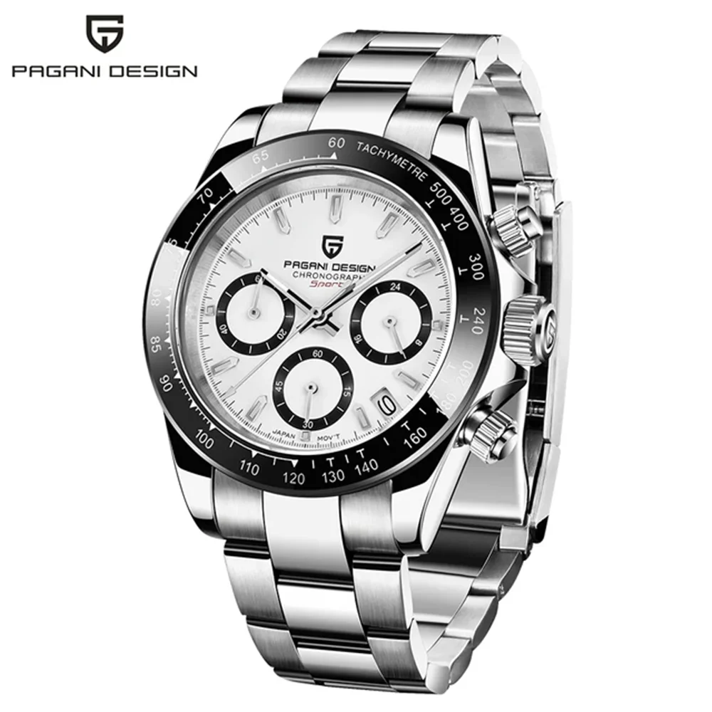 Neue PAGANI DESIGN PD1644 Luxus-Quarzuhr für Herren mit automatischem Datum, sportliche Armbanduhr, 100m wasserdicht, Chronograph, Herrengeschenk