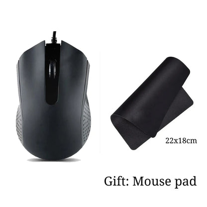 USB Wired Optical Mouse for PC & Laptop, Ergonomic 1200 DPI USB Wired Optical Mouse for Home Office, Business & Gaming