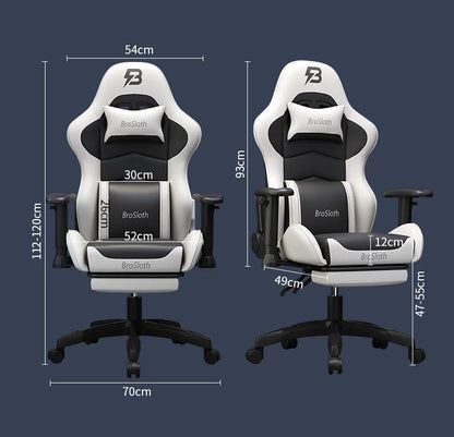 Esports Gaming Chair Ergonomic Office Chair with Adjustable Height, Swivel Computer Chair, Reclining Racing Chair for Home Office & Gaming Setup