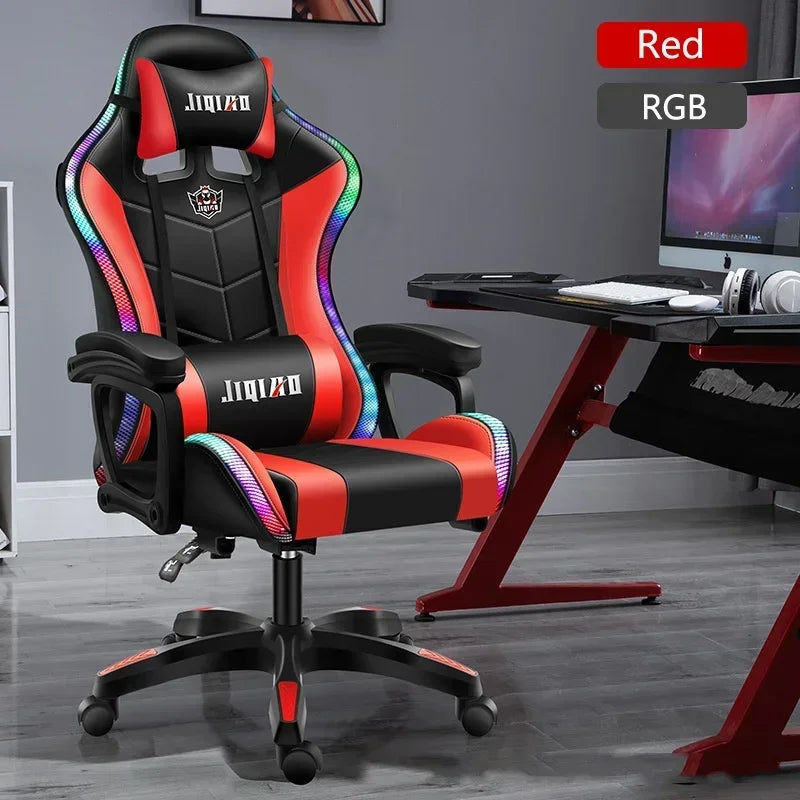 High quality gaming chair RGB light office chair gamer computer Ergonomic swivel chair Massage Recliner New gamer chairs