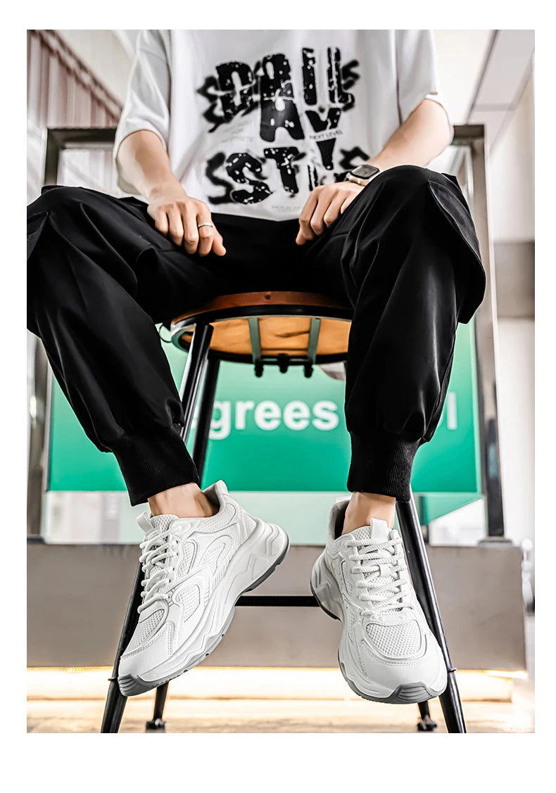 Adidași casual de viteză pentru bărbați, primăvară-vară, cu talpă moale, antiderapant, respirabili, pentru alergare în aer liber, pantofi sport de modă pentru tineri Joker