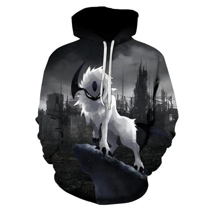 Ferocious Wolf Head Anime Sweatshirt 3D Printed Hoodies Men/Women Fashion Clothing Harajuku Kids Men's Coat