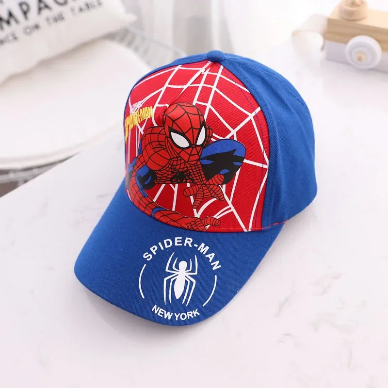 Spiderman Baseball Cap Boys Girls Hats Superhero Peripheral Sunhat Childrens Birthday Gift Cosplay Props Fashion Caps