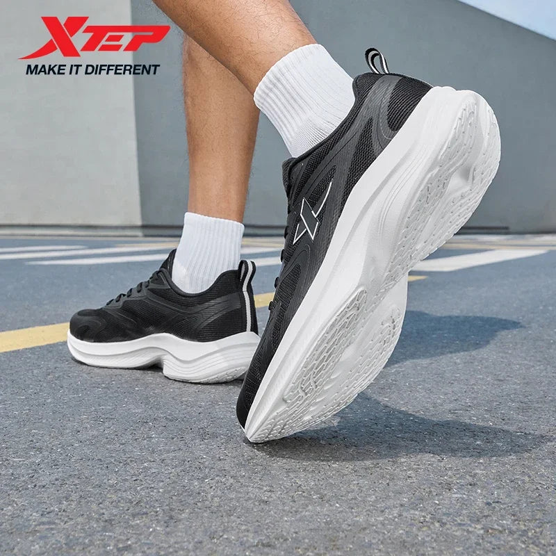 XTEP Running Shoes Men's 2025 Summer Mesh Breathable Comfortable Wear-Resistant Sports Shoes, Commuting Casual Shoes 875319110025