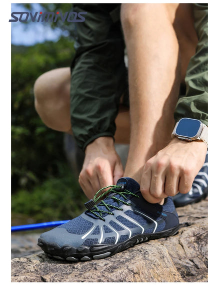 Men's Trail Running Shoes, Lightweight Athletic Zero Drop Barefoot Shoes Non Slip Outdoor Walking Minimalist Shoes for Women