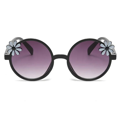 New Children's Glasses Floret Anti-ultraviolet Fashion Children's Sunglasses Outdoor Shading Travel Children's Mirror Eyewear