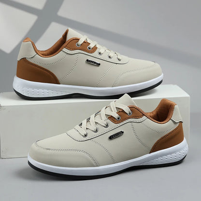 Pantofi de mers pe jos impermeabili pentru bărbați „Four Seasons”, pantofi sport casual din piele pentru bărbați, pantofi de camping antiderapanti, pantofi de tenis pentru bărbați