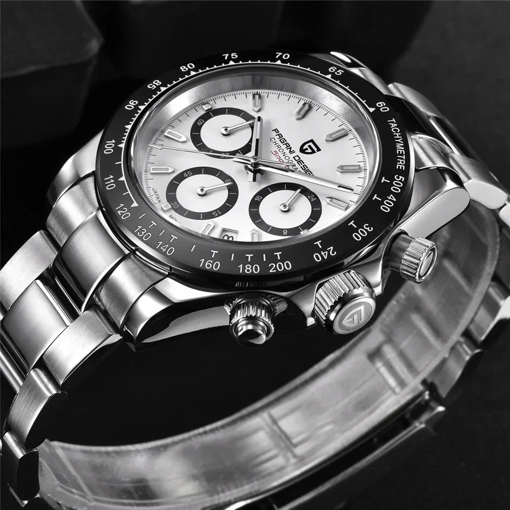 Neue PAGANI DESIGN PD1644 Luxus-Quarzuhr für Herren mit automatischem Datum, sportliche Armbanduhr, 100m wasserdicht, Chronograph, Herrengeschenk