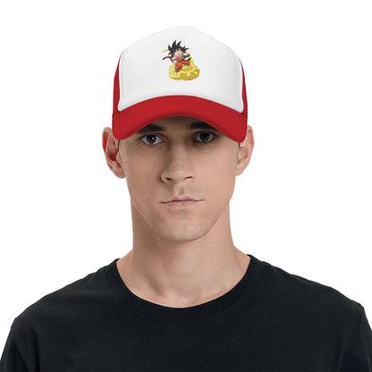 Dragon Ball Son Goku Mesh Baseball Cap Adult Trucker Hat Anime Hats Adjustable Snapback Caps Sports Cap Winter Trucker Hats