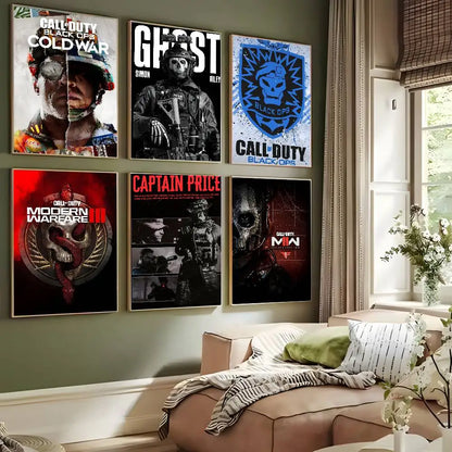 Call Of Duty Anime Fashion Poster art Canvas Prints Painting Wall Art Pictures for Living Room Decoration