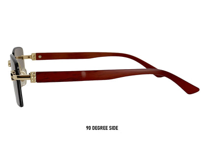 Square Sunglasses Women Luxe 2026 Rimless Sunglass Men Wooden Fashion Glasses Vintage Dropshipping Gafas De Sol Hombre Zonnebril