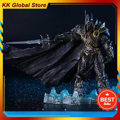 Model figurină anime World of Warcraft periferice de joc 36cm, al 7-lea Lich King Illidan Stormrage, decorațiune pentru birou, cadouri, jucării pentru copii