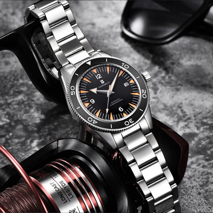 Montre de luxe pour homme Corgeut, étanche à 100 m, lunette en céramique, 41 mm, verre saphir, mouvement mécanique automatique Miyota, style montre de plongée