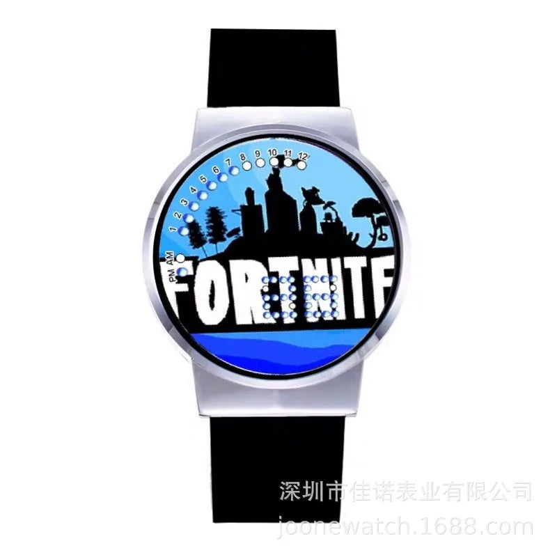 Fortnite Watch Cute Fashion Cartoon Personalized Kawaii Touch Night Light LED Student Electronic Watch Gift for Friends