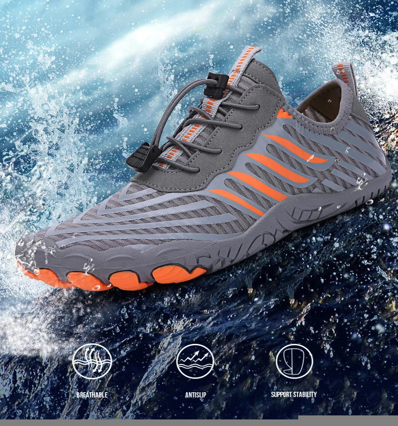 Uomo Donna Scarpe da acqua Scarpe acquatiche Scarpe drenanti Sport da spiaggia Sandali da nuoto Asciugatura rapida Canottaggio A piedi nudi Immersioni Pesca Surf Sneakers