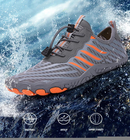Uomo Donna Scarpe da acqua Scarpe acquatiche Scarpe drenanti Sport da spiaggia Sandali da nuoto Asciugatura rapida Canottaggio A piedi nudi Immersioni Pesca Surf Sneakers