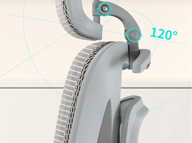 Chaise de bureau ergonomique pour ordinateur, base en alliage d'aluminium robuste, pour poste de travail à domicile, chaise de jeu pour ordinateur