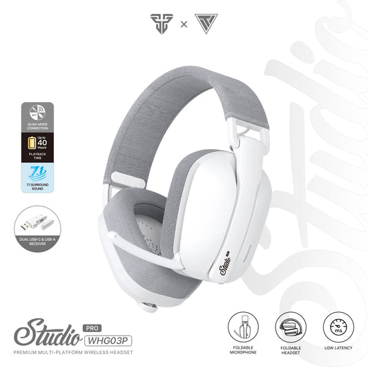 FANTECH WHG03P STUDIO PRO casque de jeu filaire et sans fil Bluetooth 7.1 casque Surround avec micro de réduction de bruit pour PS5 XBOX